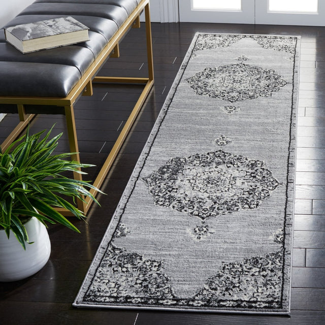 Safavieh Brentwood Bnt802H Grey/Black Rug.