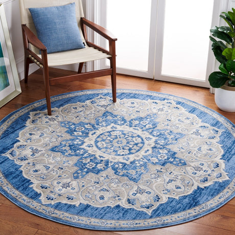 Safavieh Brentwood Bnt802M Blue/Grey Rug.