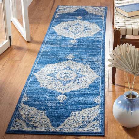 Safavieh Brentwood Bnt802P Navy/Ivory Rug.