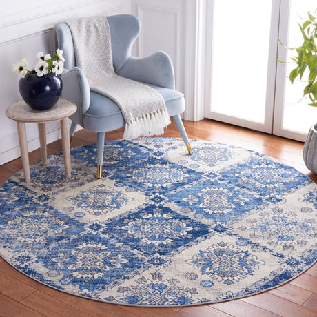 Safavieh Brentwood Bnt806A Ivory/Blue Rug.