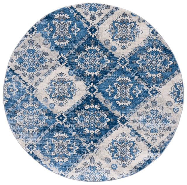 Safavieh Brentwood Bnt806A Ivory/Blue Rug.