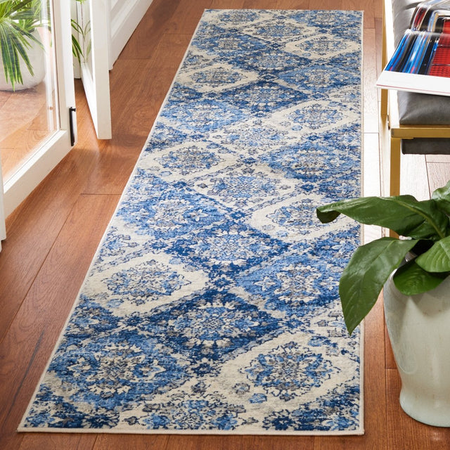 Safavieh Brentwood Bnt806A Ivory/Blue Rug.