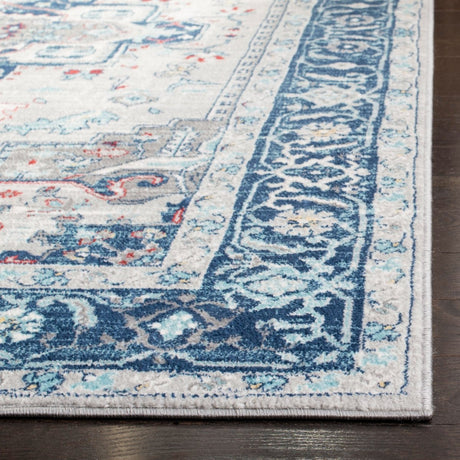 Safavieh Brentwood Bnt811G Light Grey/Blue Rugs.