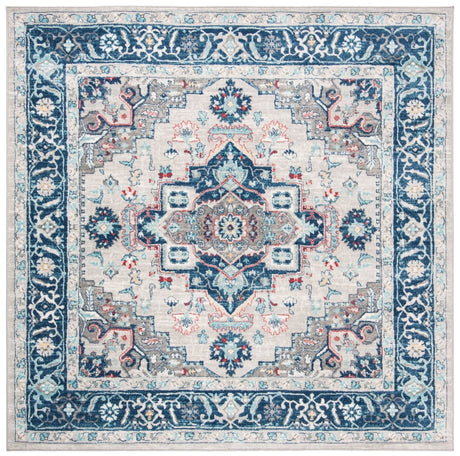 Safavieh Brentwood Bnt811G Light Grey/Blue Rugs.