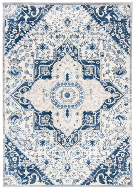 Safavieh Brentwood Bnt816D Cream/Blue Rugs.
