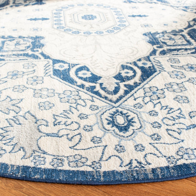 Safavieh Brentwood Bnt816D Cream/Blue Rugs.