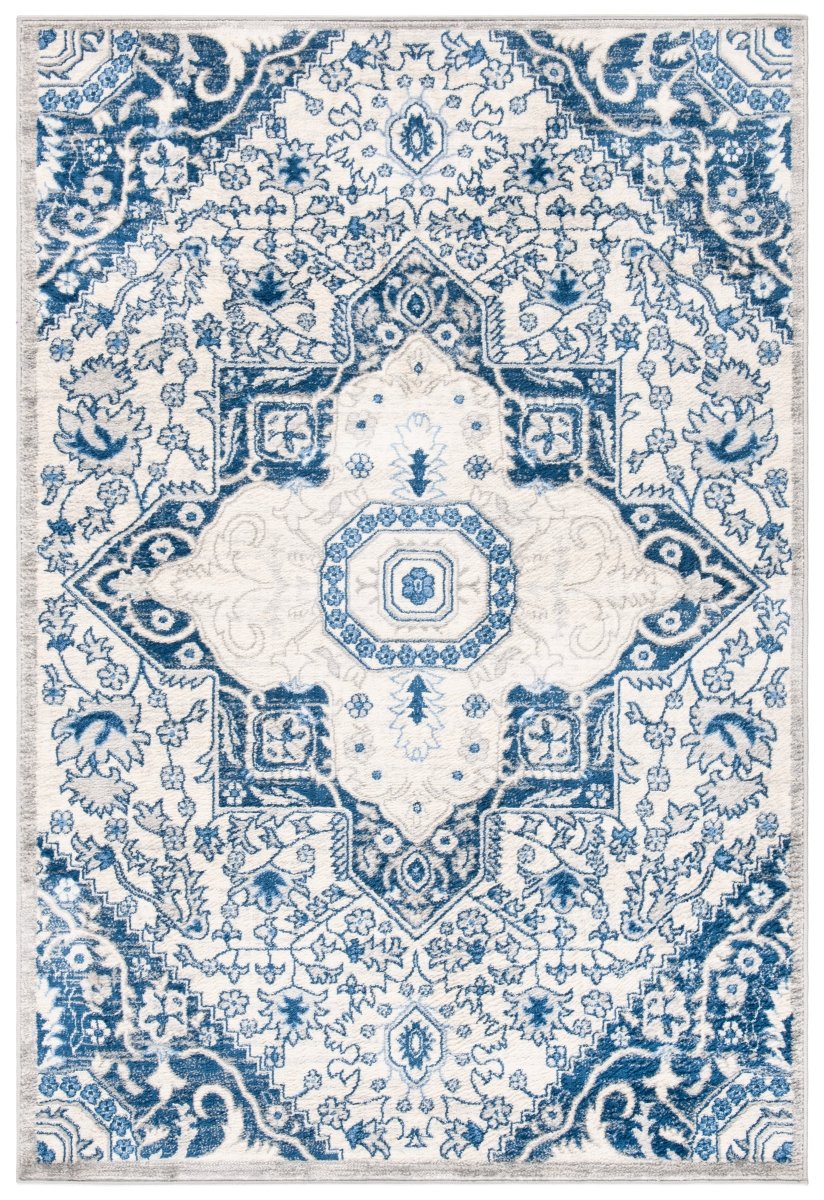 Safavieh Brentwood Bnt816D Cream/Blue Rugs.