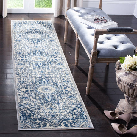 Safavieh Brentwood Bnt816D Cream/Blue Rugs.