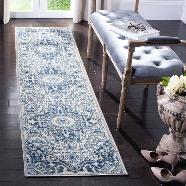 Safavieh Brentwood Bnt816D Cream/Blue Rugs.