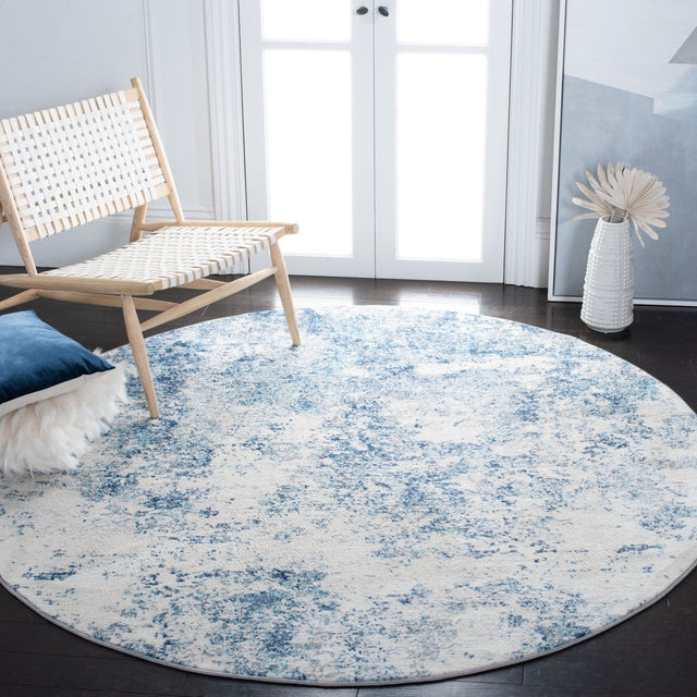 Safavieh Brentwood Bnt822B Ivory/Navy Rug.