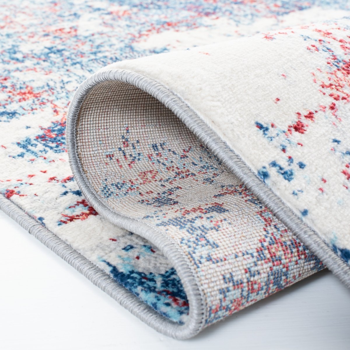 Safavieh Brentwood Bnt822N Navy/Red Rugs.