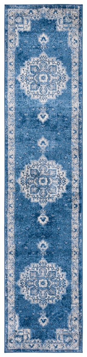 Safavieh Brentwood Bnt826A Ivory/Navy Rug.