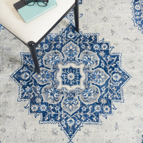 Safavieh Brentwood Bnt826M Blue/Ivory Rug.