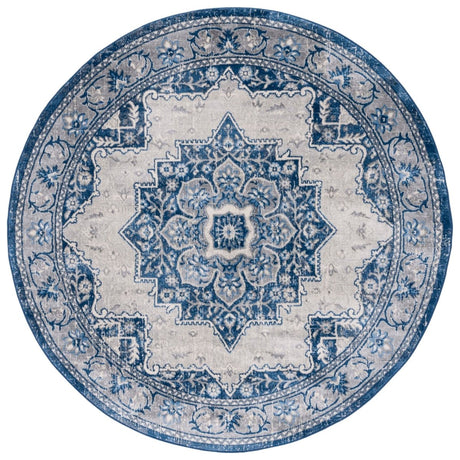 Safavieh Brentwood Bnt826M Blue/Ivory Rug.