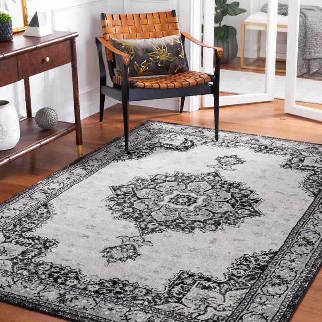 Safavieh Brentwood Bnt826Z Black/Ivory Rug.