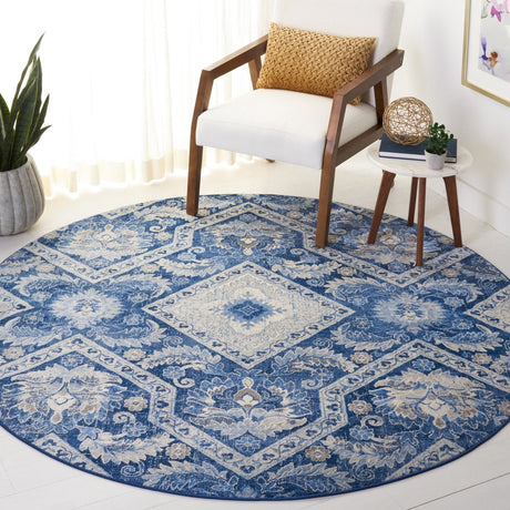 Safavieh Brentwood Bnt827M Blue/Ivory Rug.