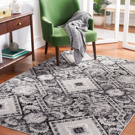 Safavieh Brentwood Bnt827Z Black/Ivory Rug.