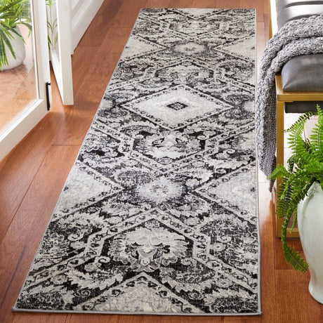 Safavieh Brentwood Bnt827Z Black/Ivory Rug.