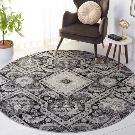 Safavieh Brentwood Bnt827Z Black/Ivory Rug.