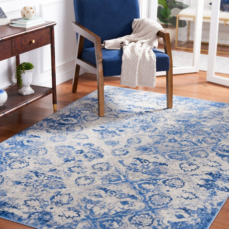 Safavieh Brentwood Bnt829M Blue/Ivory Rug.