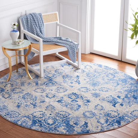 Safavieh Brentwood Bnt829M Blue/Ivory Rug.