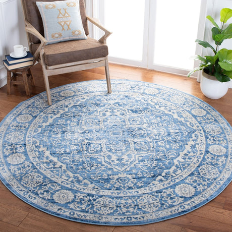 Safavieh Brentwood Bnt832A Ivory/Navy Rug.