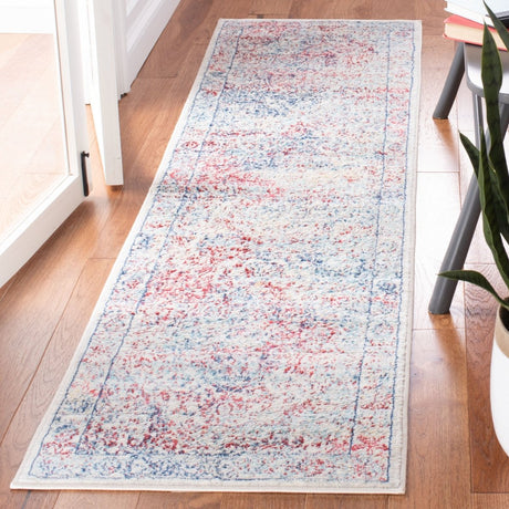 Safavieh Brentwood Bnt832B Ivory/Blue Rug.