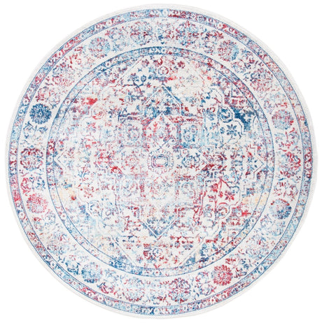 Safavieh Brentwood Bnt832B Ivory/Blue Rug.