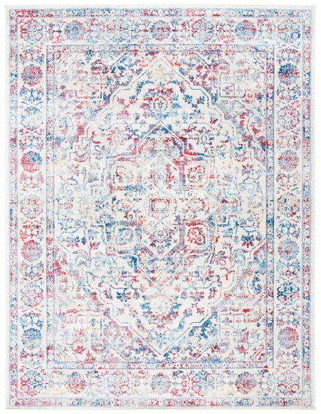 Safavieh Brentwood Bnt832B Ivory/Blue Rug.