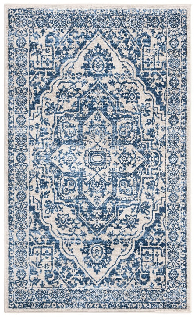 Safavieh Brentwood Bnt832M Navy/Light Grey Rug.