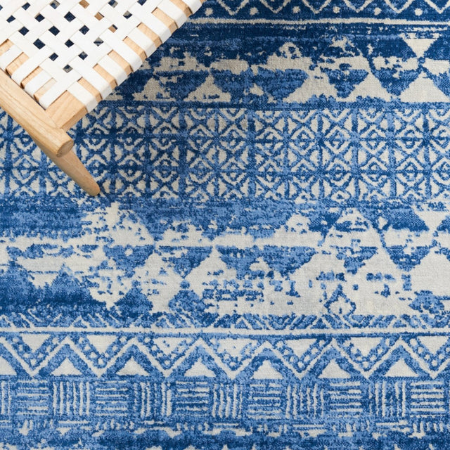 Safavieh Brentwood Bnt835M Blue/Ivory Rug.