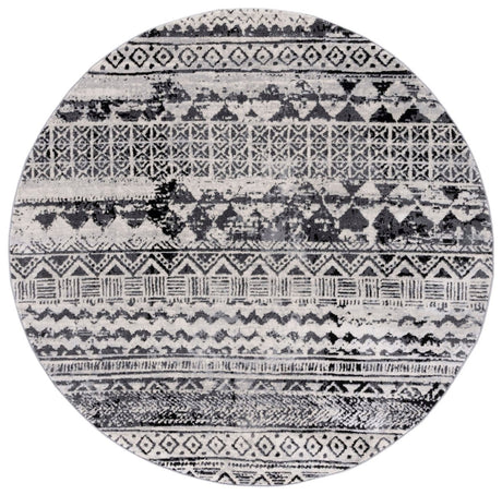 Safavieh Brentwood Bnt835Z Black/Ivory Rug.