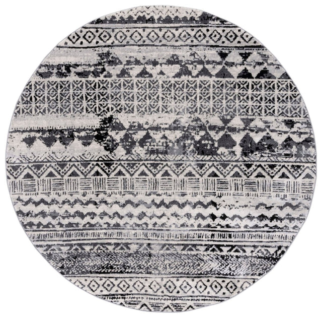 Safavieh Brentwood Bnt835Z Black/Ivory Rug.