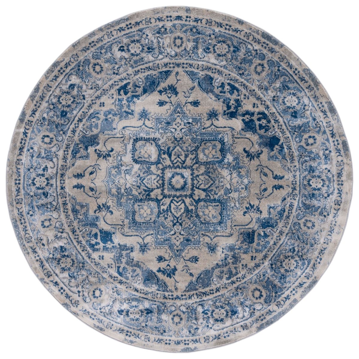 Safavieh Brentwood Bnt837M Blue/Ivory Rug.