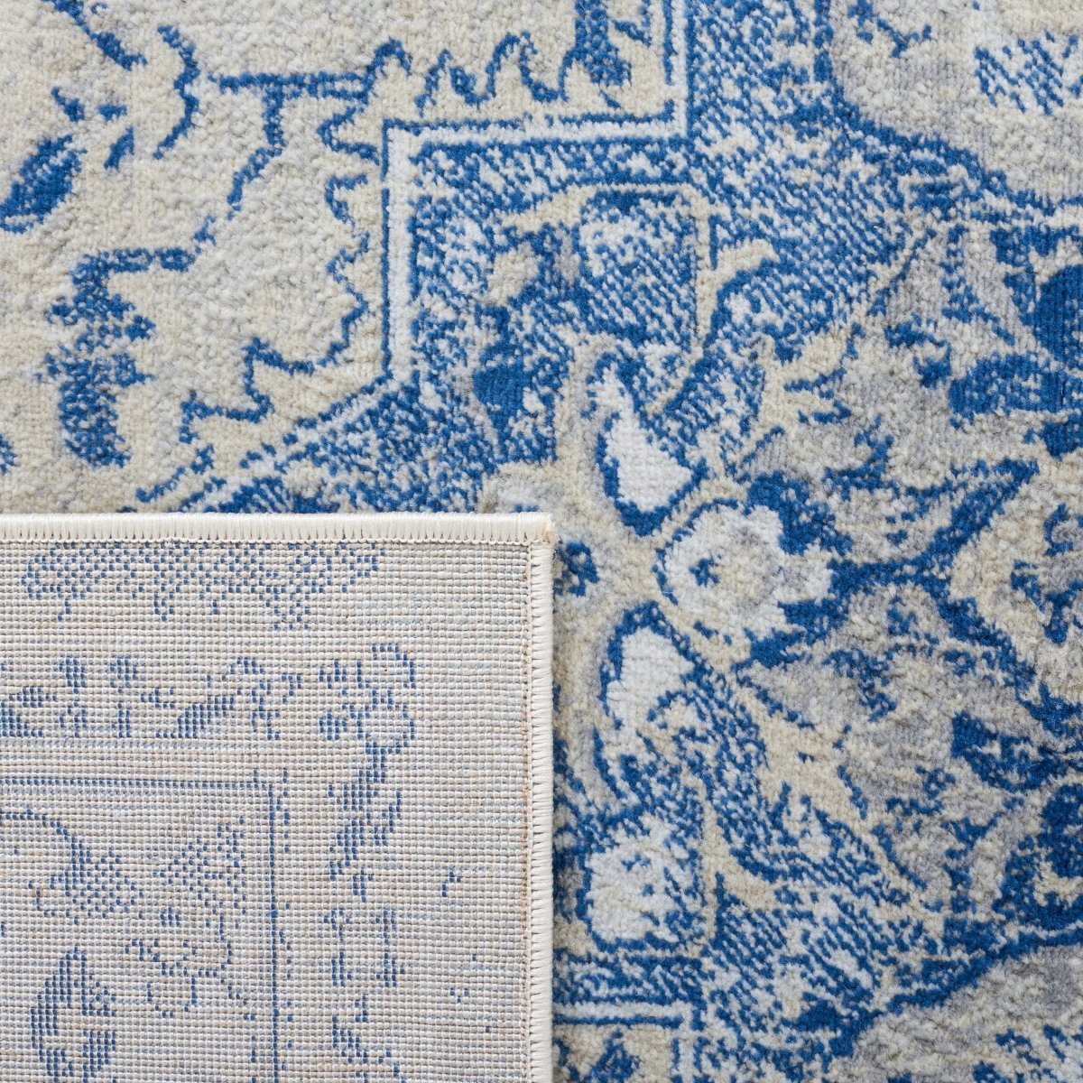 Safavieh Brentwood Bnt837M Blue/Ivory Rug.