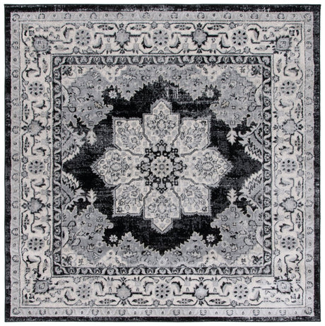 Safavieh Brentwood Bnt847A Ivory/Black Rug - Safavieh - bnt847a - 7sq