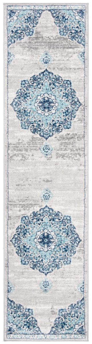 Safavieh Brentwood Bnt849M Navy/Light Grey Rug.