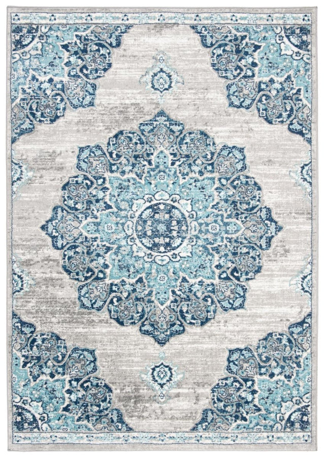 Safavieh Brentwood Bnt849M Navy/Light Grey Rug.