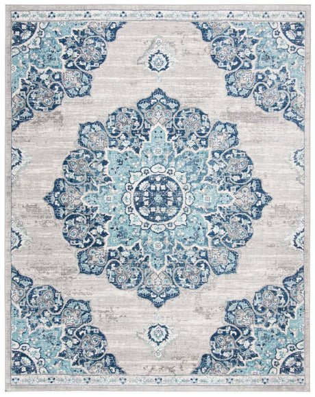 Safavieh Brentwood Bnt849M Navy/Light Grey Rug.