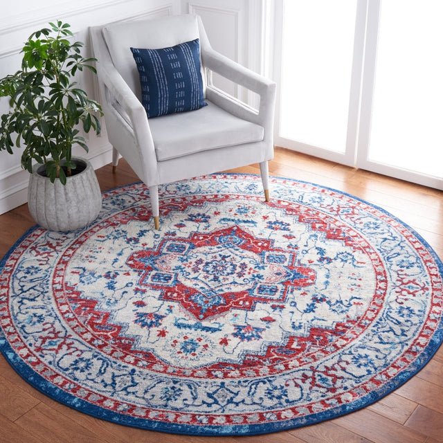 Safavieh Brentwood Bnt851B Beige/Red Rug.