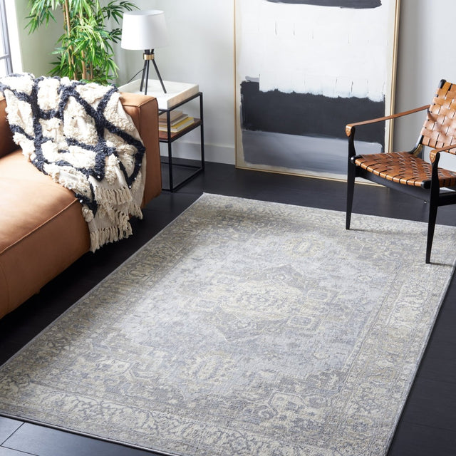 Safavieh Brentwood Bnt851F Grey/Beige Rug.