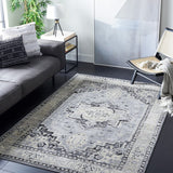 Safavieh Brentwood Bnt851K Silver/Black Rug.