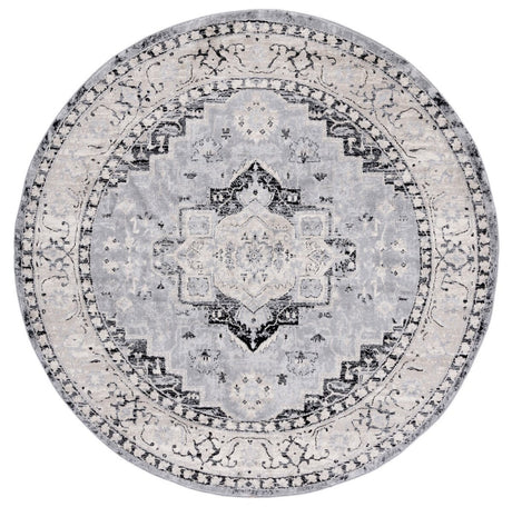 Safavieh Brentwood Bnt851K Silver/Black Rug.