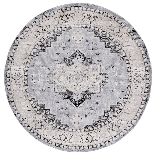 Safavieh Brentwood Bnt851K Silver/Black Rug.