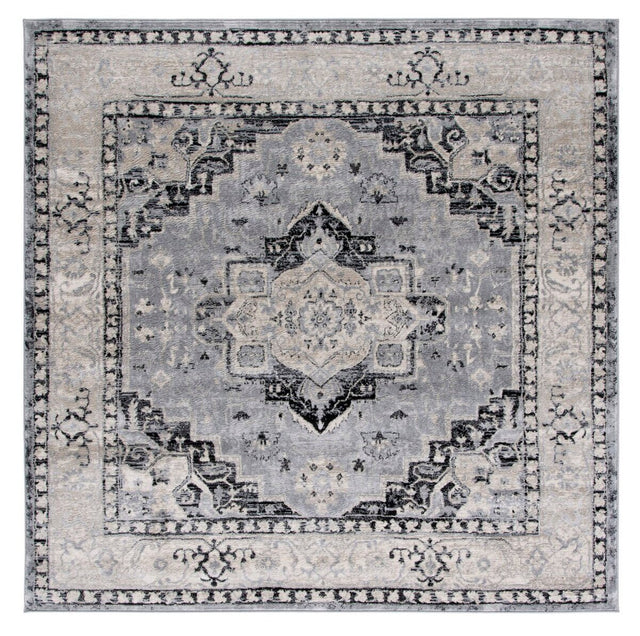 Safavieh Brentwood Bnt851K Silver/Black Rug.