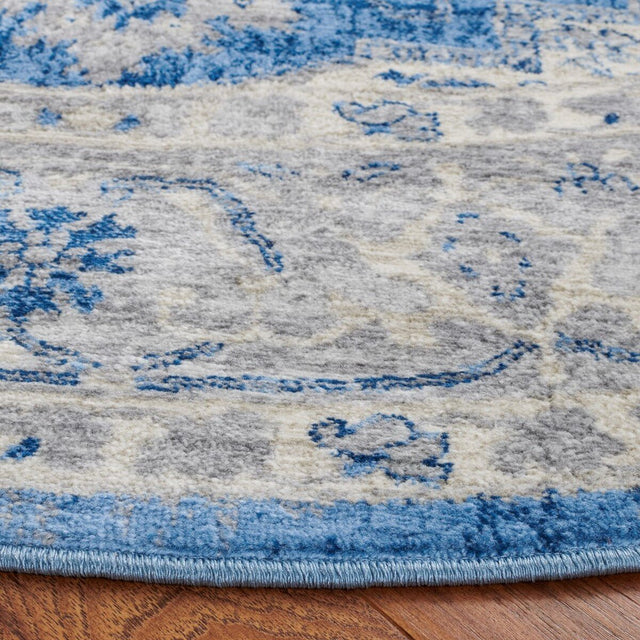 Safavieh Brentwood Bnt851M Blue/Grey Rug.