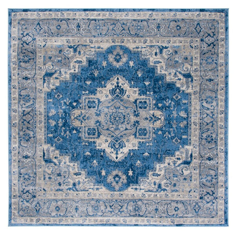 Safavieh Brentwood Bnt851M Blue/Grey Rug.