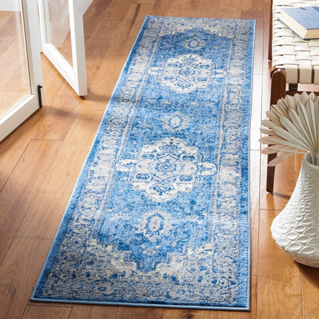 Safavieh Brentwood Bnt851M Blue/Grey Rug.