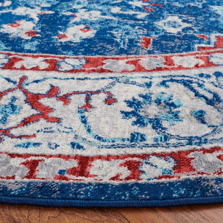 Safavieh Brentwood Bnt851P Navy/Red Rug.