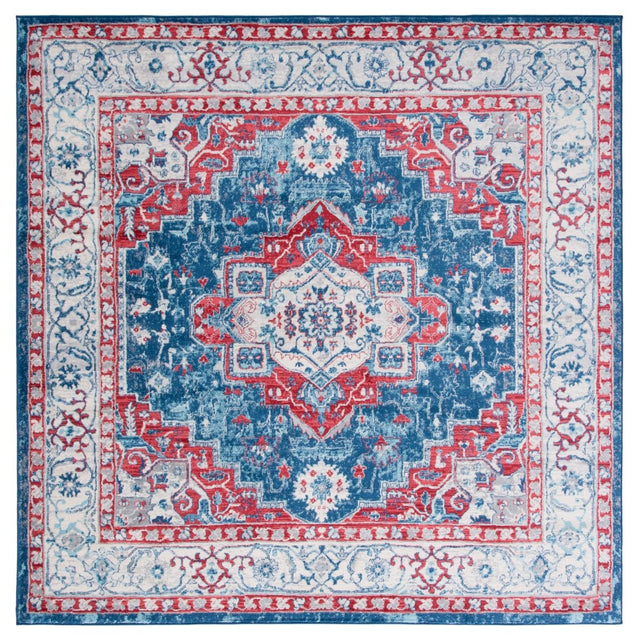 Safavieh Brentwood Bnt851P Navy/Red Rug.